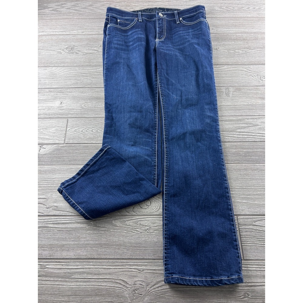 Wrangler Q-Baby Ultimate Riding Jeans Dark Wash Bootcut WRQ25ST Size 9/10x32